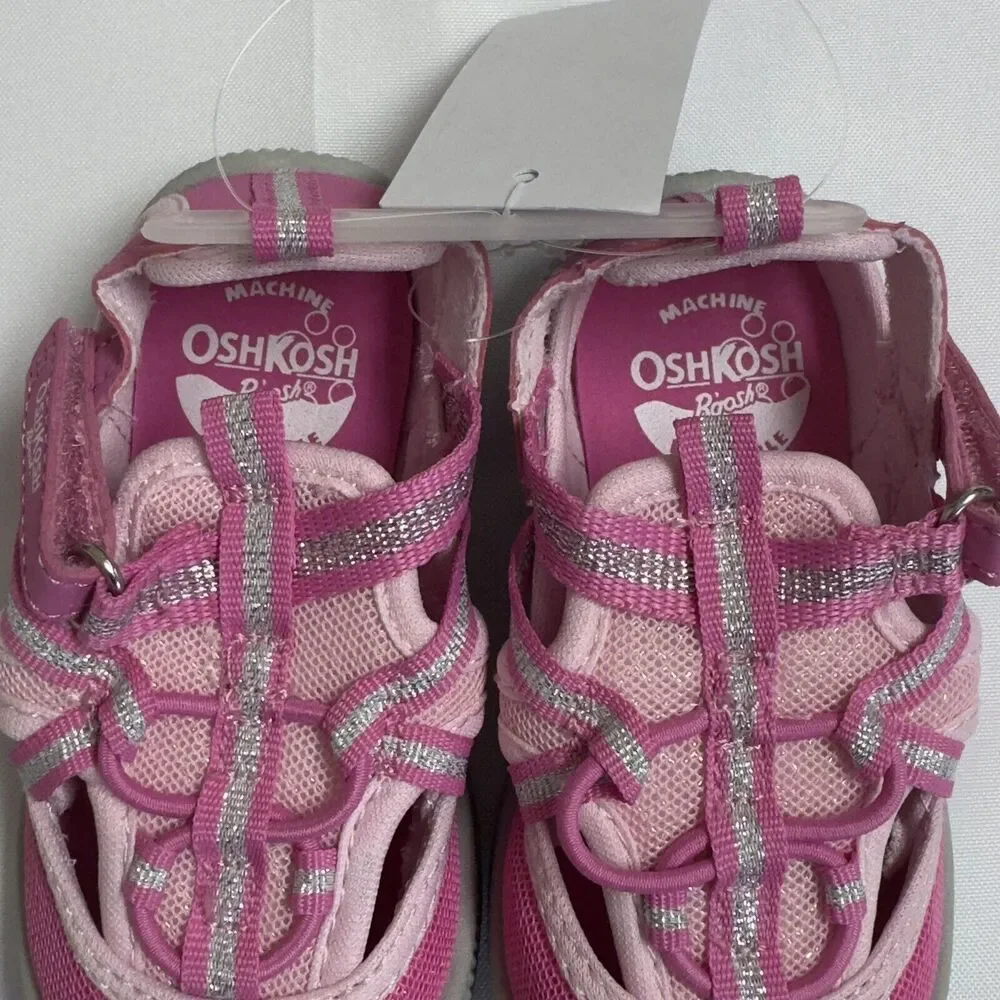 OshKosh Everplay Flexible Outsole Bump Toe Sandal Toddler Size 6 Pink